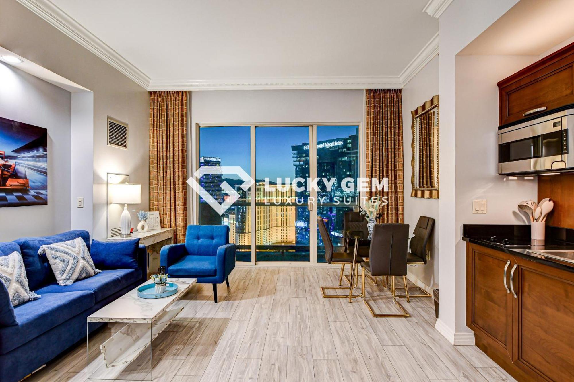Lucky Gem Penthouse & Luxury Suites At Signature Resort, Balcony Strip View 3505 拉斯维加斯 外观 照片