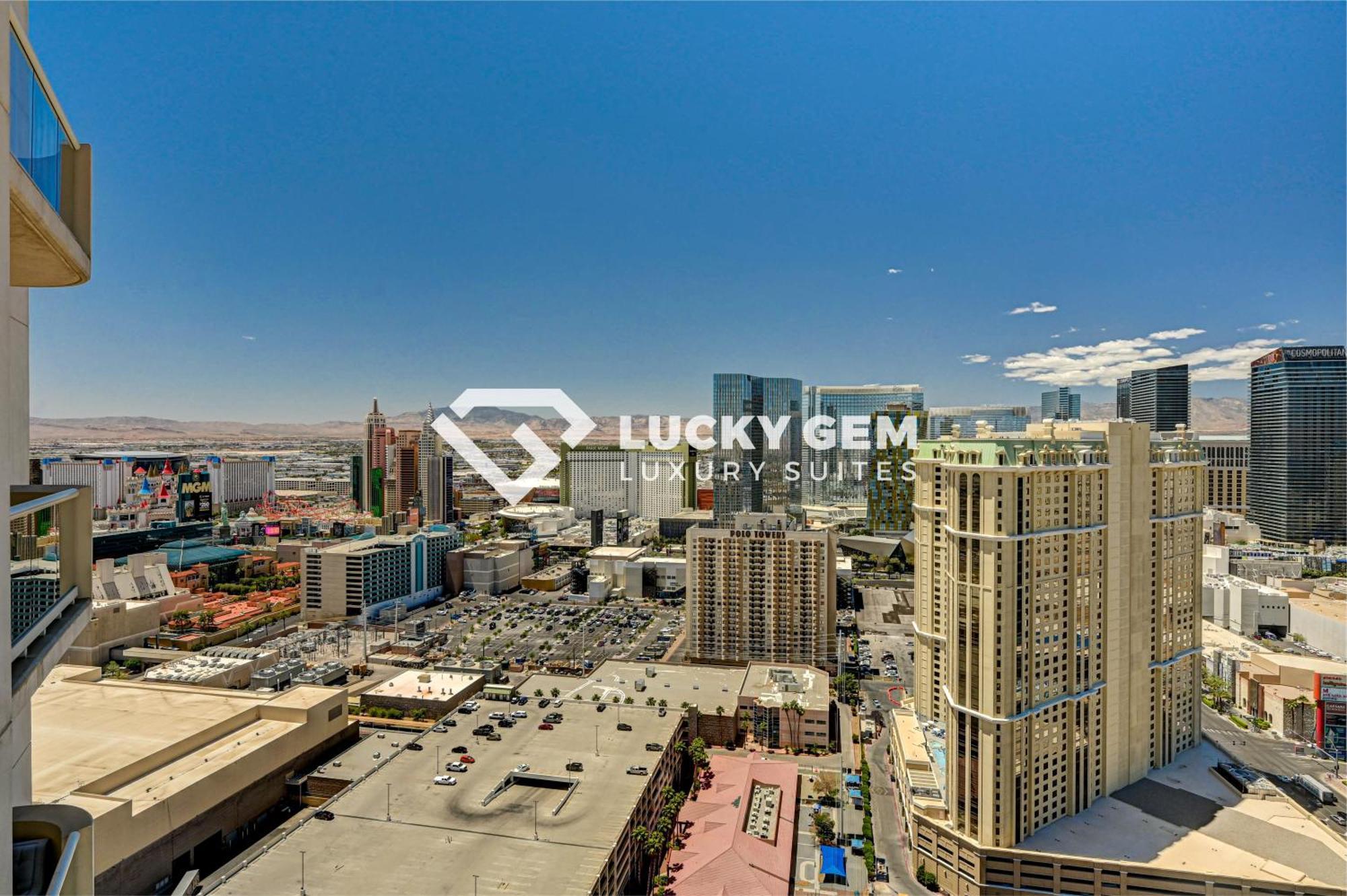 Lucky Gem Penthouse & Luxury Suites At Signature Resort, Balcony Strip View 3505 拉斯维加斯 外观 照片