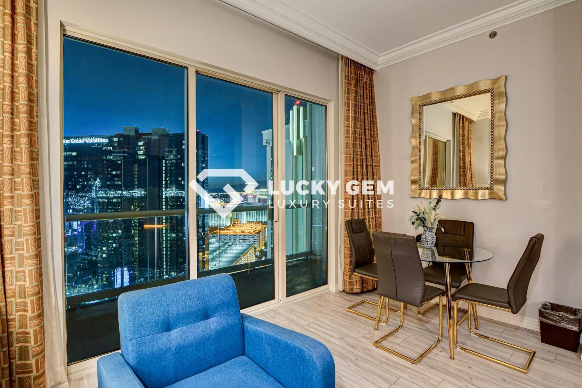 Lucky Gem Penthouse & Luxury Suites At Signature Resort, Balcony Strip View 3505 拉斯维加斯 外观 照片