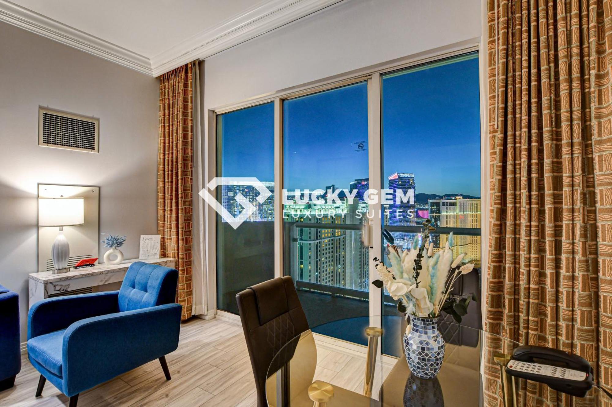 Lucky Gem Penthouse & Luxury Suites At Signature Resort, Balcony Strip View 3505 拉斯维加斯 外观 照片
