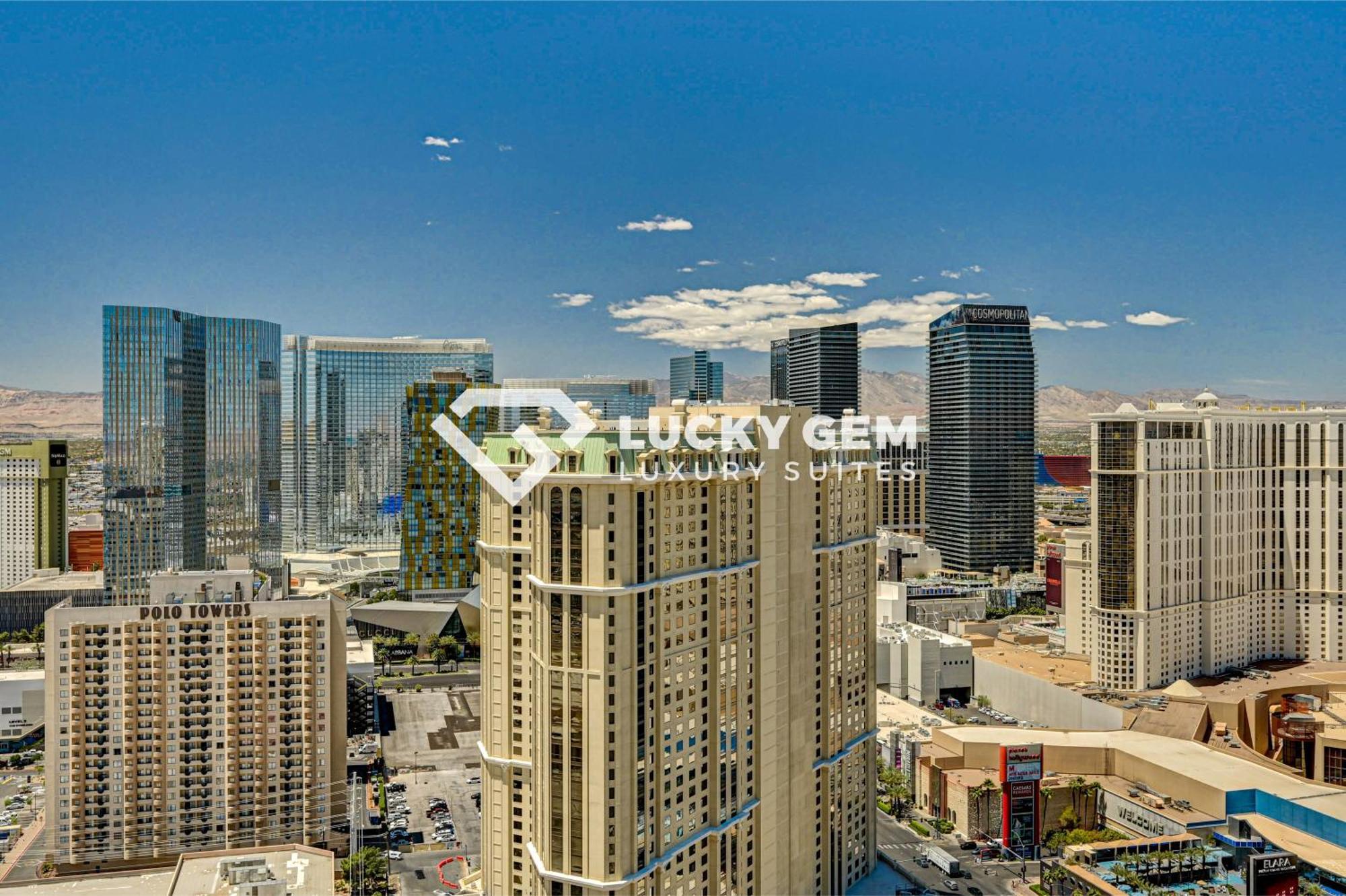 Lucky Gem Penthouse & Luxury Suites At Signature Resort, Balcony Strip View 3505 拉斯维加斯 外观 照片