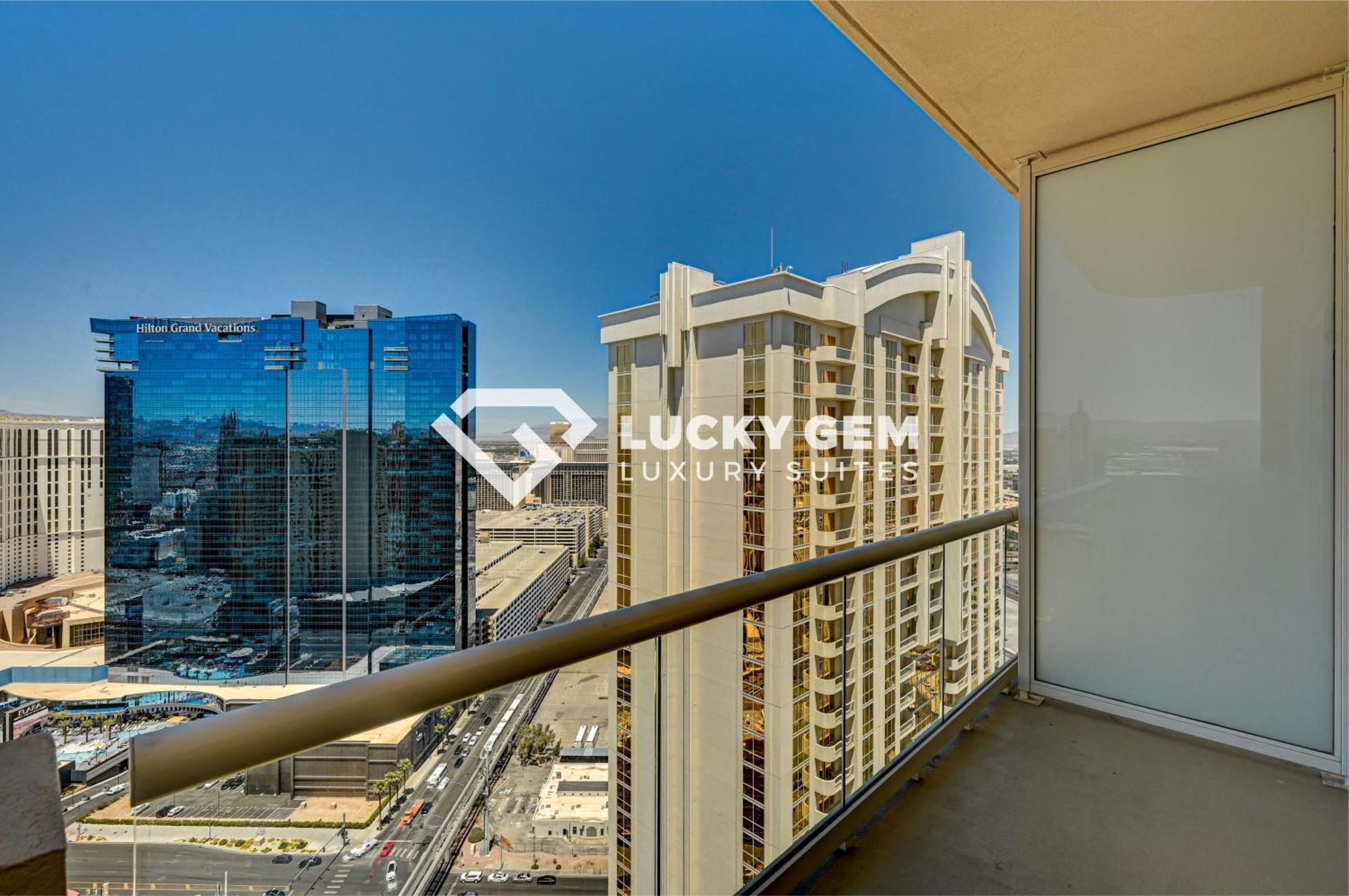Lucky Gem Penthouse & Luxury Suites At Signature Resort, Balcony Strip View 3505 拉斯维加斯 外观 照片