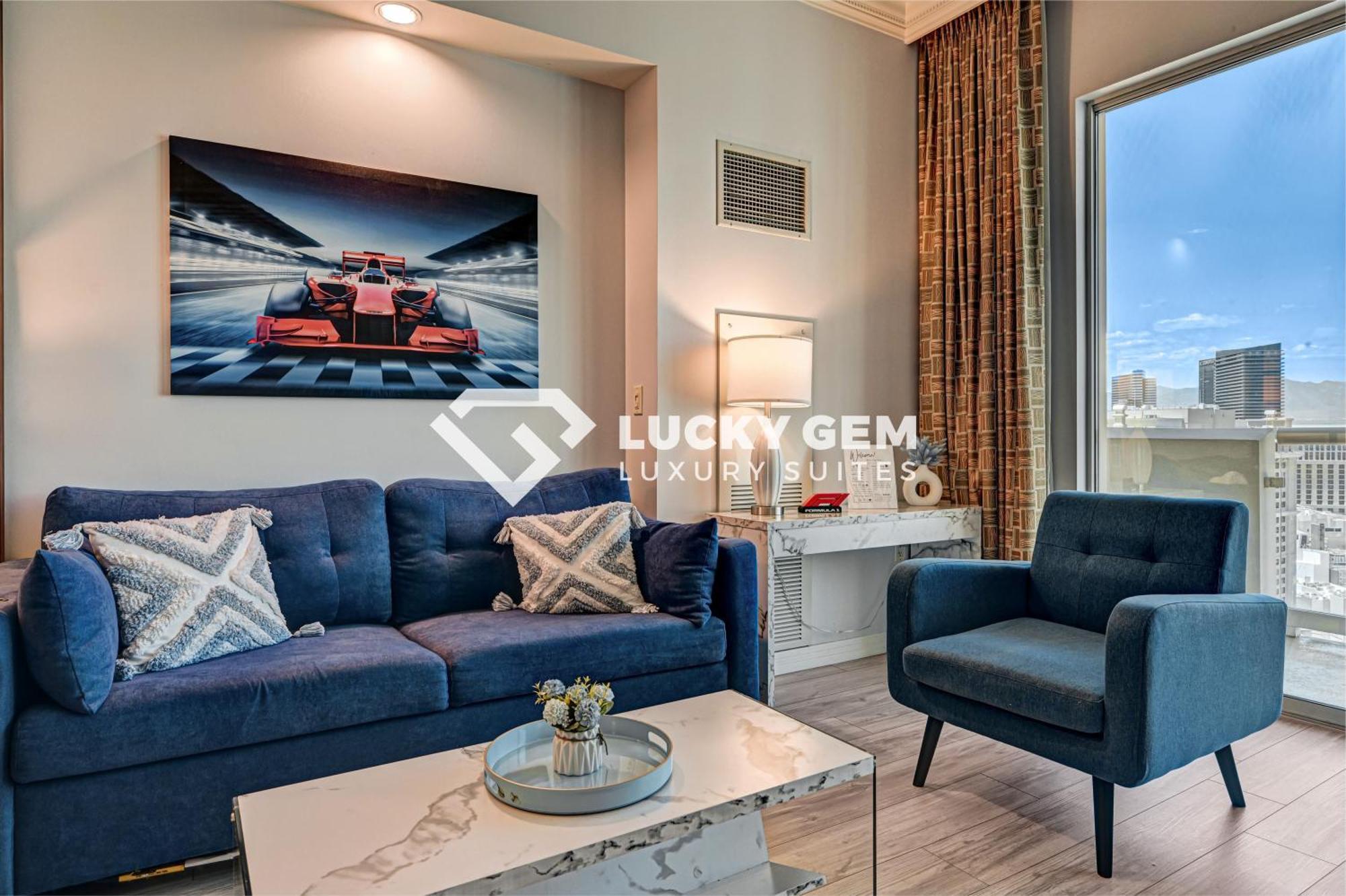 Lucky Gem Penthouse & Luxury Suites At Signature Resort, Balcony Strip View 3505 拉斯维加斯 外观 照片
