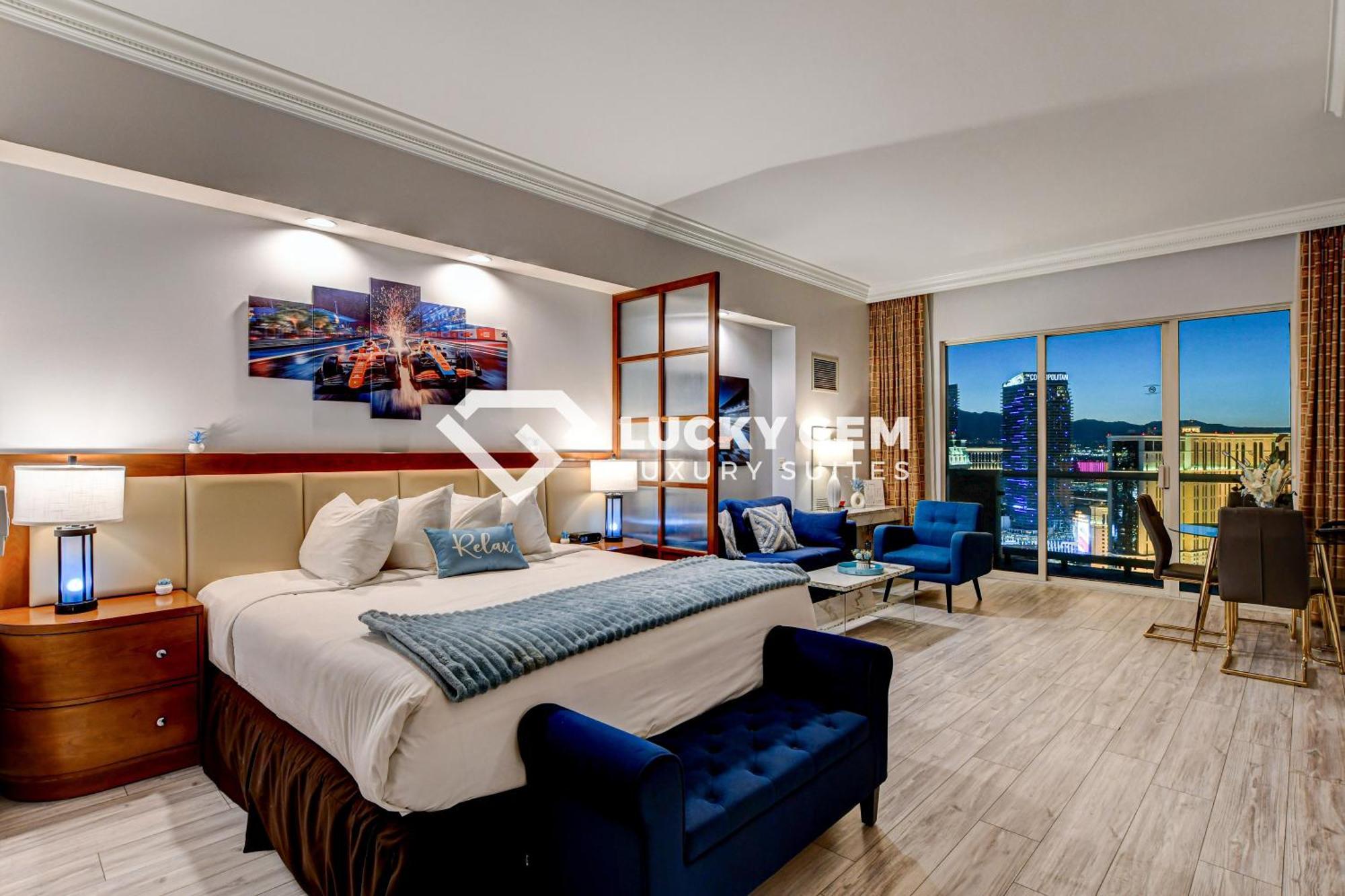 Lucky Gem Penthouse & Luxury Suites At Signature Resort, Balcony Strip View 3505 拉斯维加斯 外观 照片