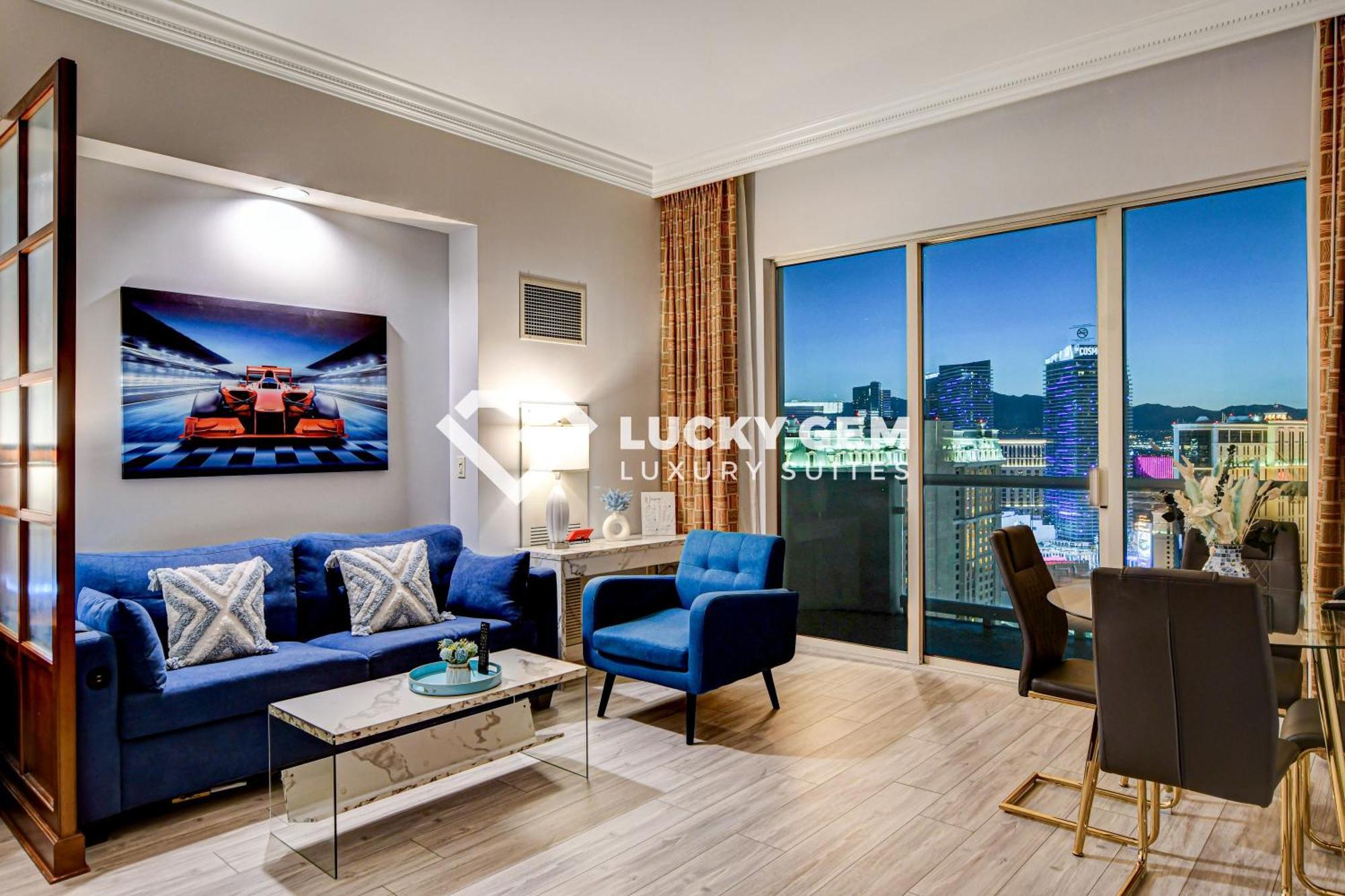Lucky Gem Penthouse & Luxury Suites At Signature Resort, Balcony Strip View 3505 拉斯维加斯 外观 照片