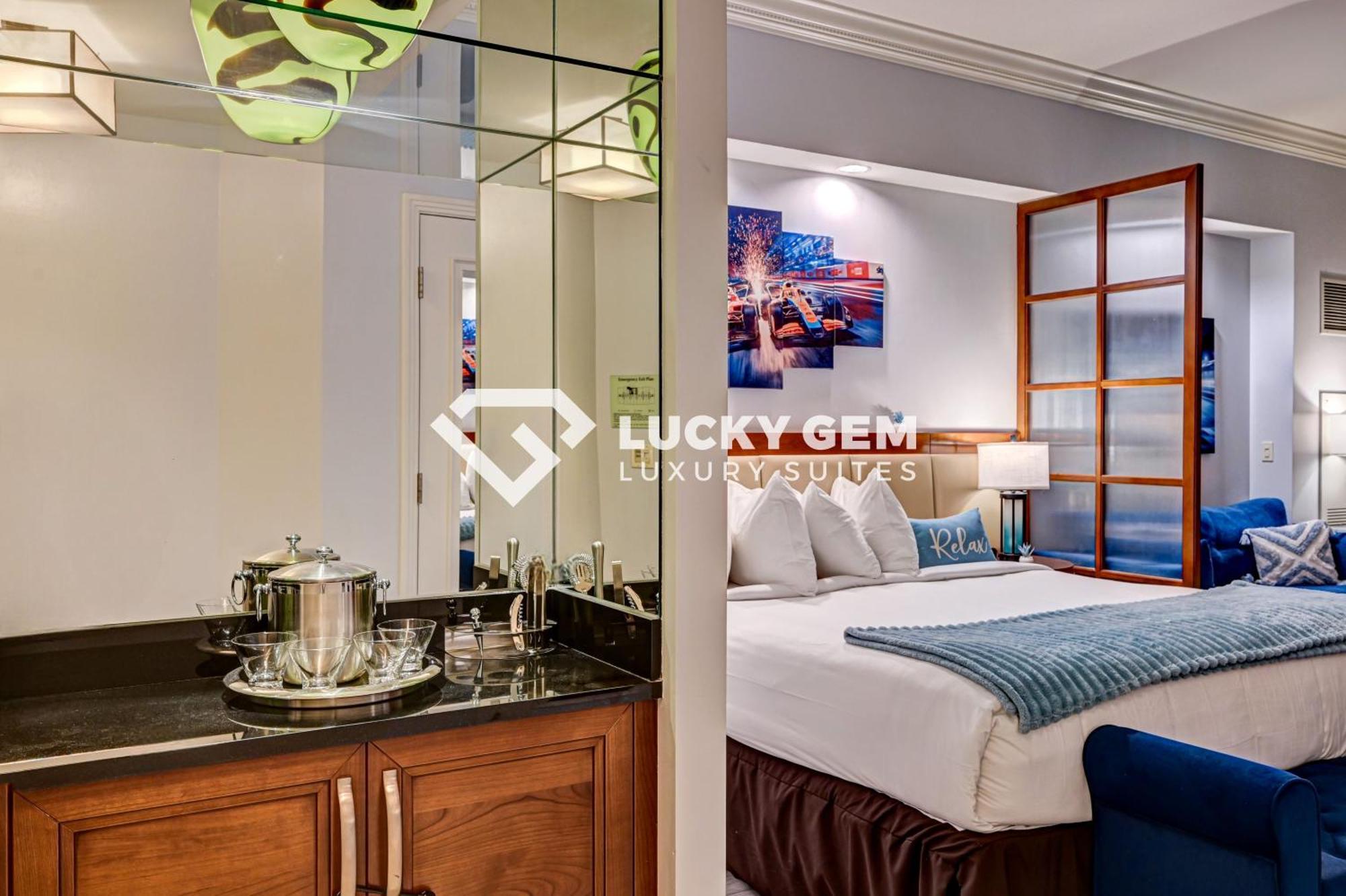 Lucky Gem Penthouse & Luxury Suites At Signature Resort, Balcony Strip View 3505 拉斯维加斯 外观 照片